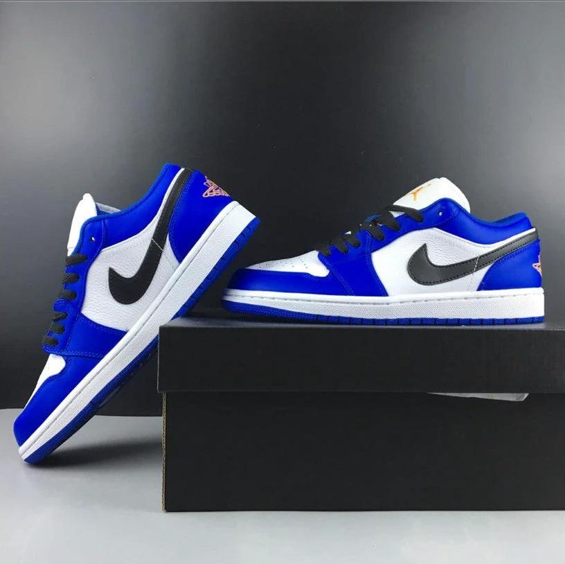 Air Jordan 1 Low Hyper Royal Orange Peel Shoes Sneakers by Air Jordan