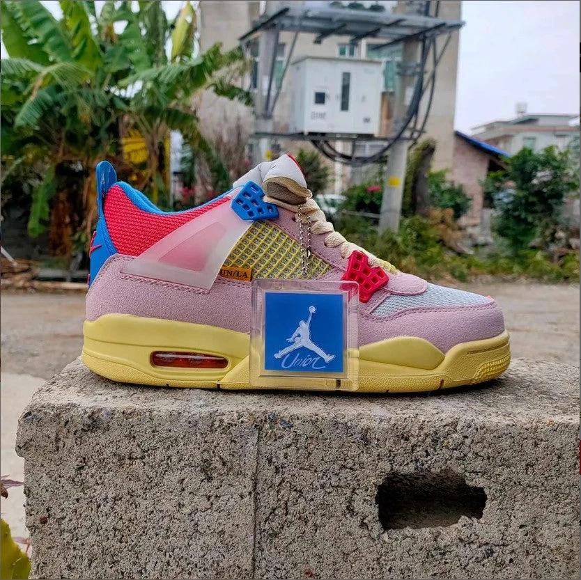 Air Jordan 4 x Union Guava Ice Shoes Sneakers by Air Jordan