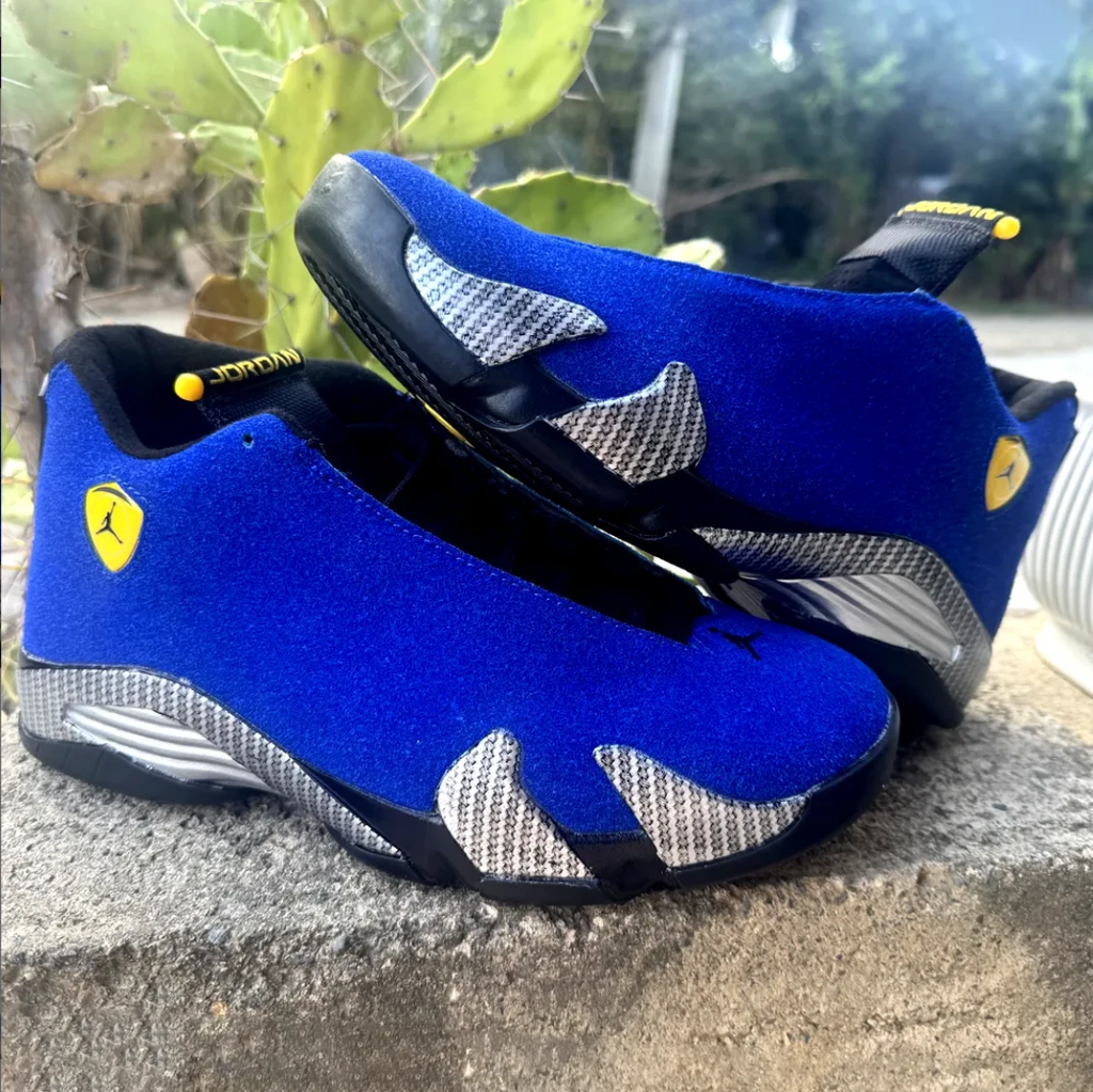 Air Jordan 14 Ferrari Blue Shoes Sneakers by Air Jordan