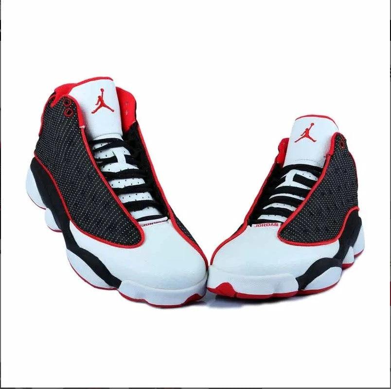 Air Jordan 13 White Black Red Mesh Shoes Sneakers by Air Jordan