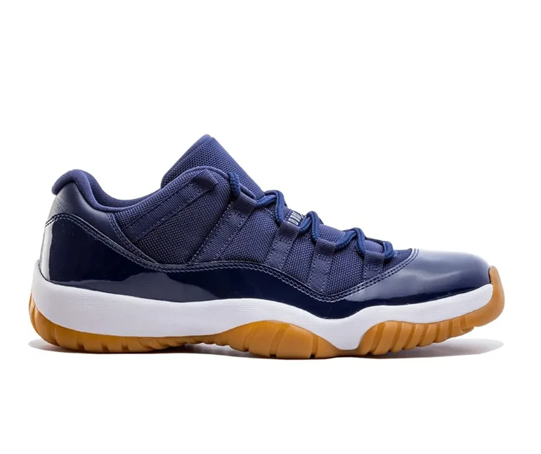 Air Jordan 11 Retro Low Navy Gum Shoes Sneakers by Air Jordan