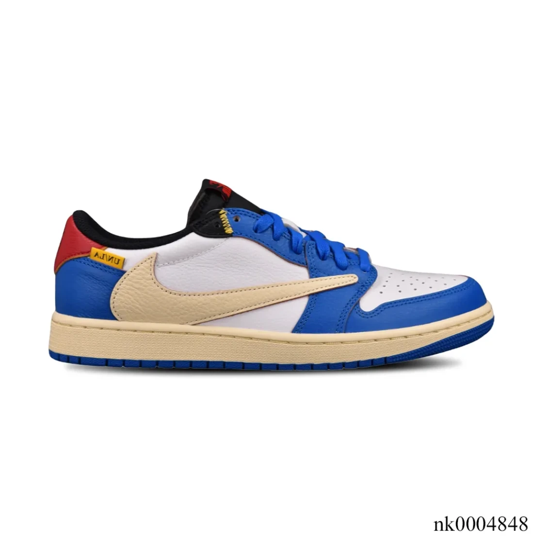 Union LA x Fragment Design x Air Jordan 1 Low Storm Blue Shoes Sneakers by Air Jordan