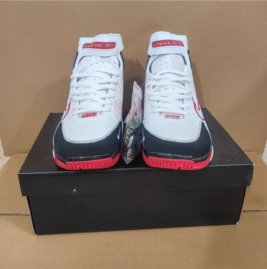 Air Zoom Huarache 2K4 White Varsity Red Shoes Sneakers by Air Jordan