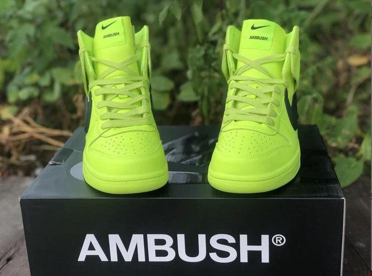 Dunk High Ambush Flash Lime Shoes Sneakers by Air Jordan