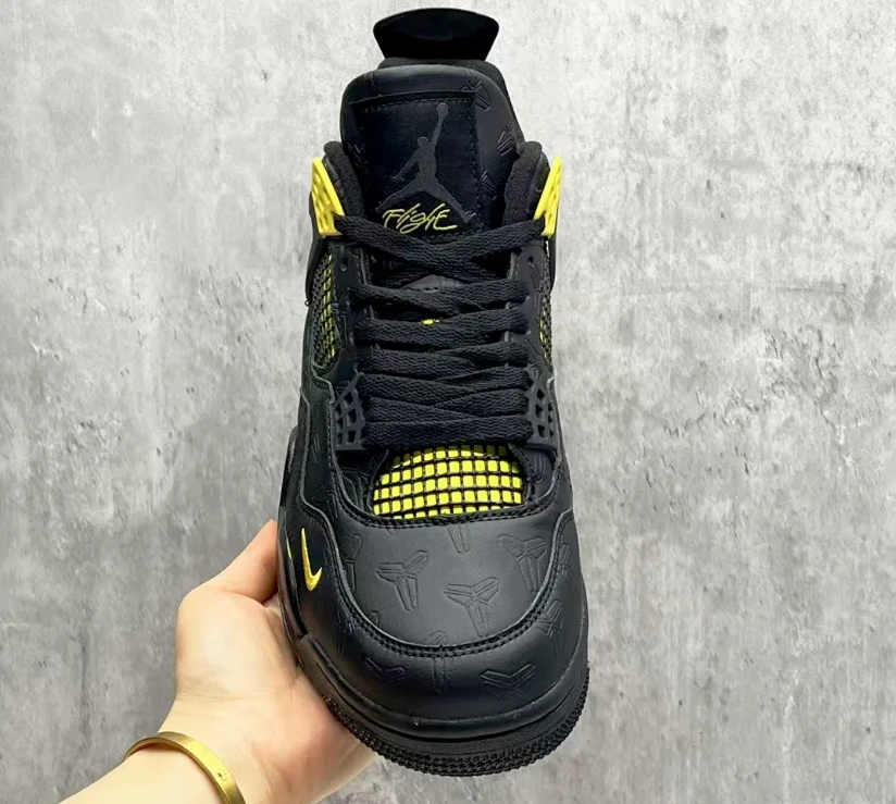 Nigel Sylvester x Kobe Bryant x Air Jordan 4 Thunder Shoes Sneakers by Air Jordan