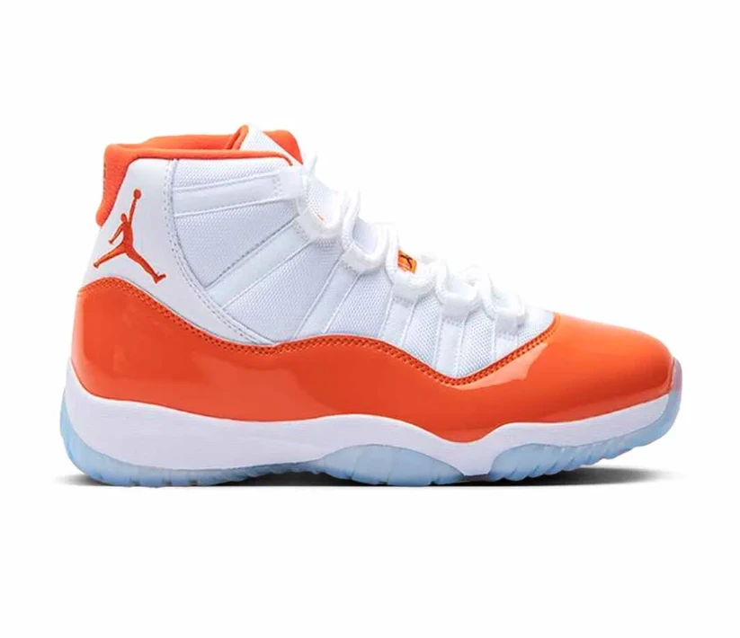 Air Jordan 11 White Orange Shoes Sneakers by Air Jordan