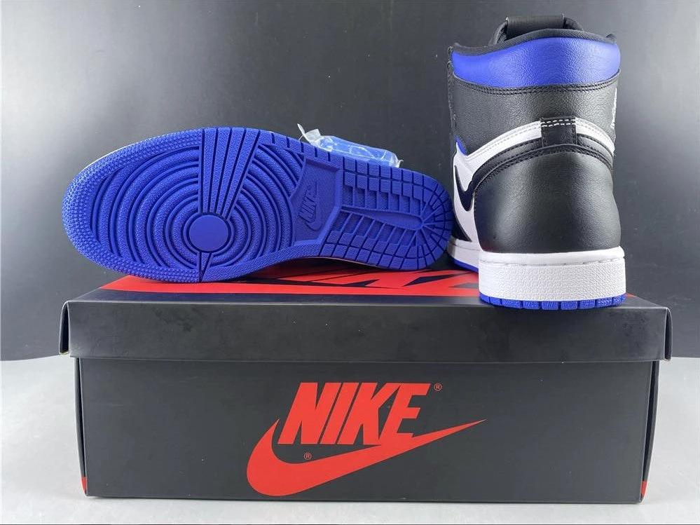 Air Jordan 1 Retro High Black Game Royal Shoes Sneakers by Air Jordan