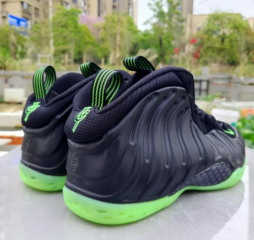 Air Foamposite One Black Volt Shoes Sneakers by Air Jordan
