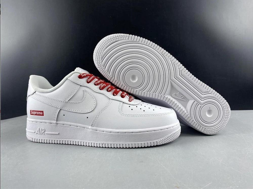 Air Force 1 Low Supreme White Shoes Sneakers by Air Jordan