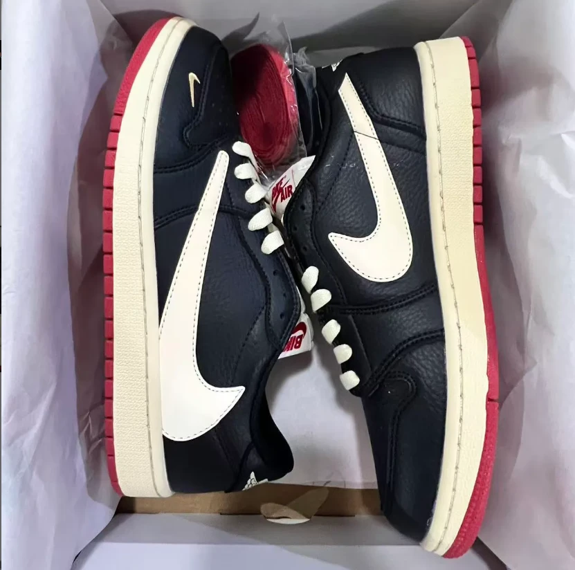 Nigel Sylvester x Travis Scott x Air Jordan 1 Low OG Shoes Sneakers by Air Jordan