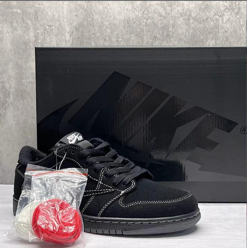 Travis Scott x Air Jordan 1 Low Black Phantom Shoes Sneakers by Air Jordan