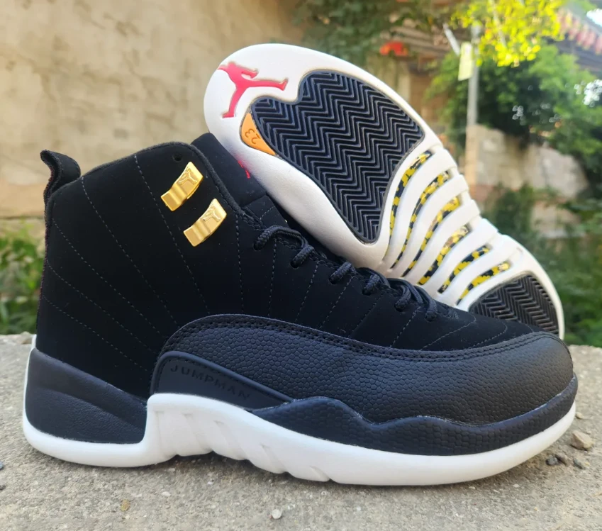 Air Jordan 12 Reverse Taxi Shoes Sneakers by Air Jordan