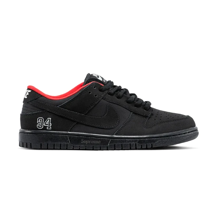 SUP x Dunk Low SB Black Shoes Sneakers by Air Jordan