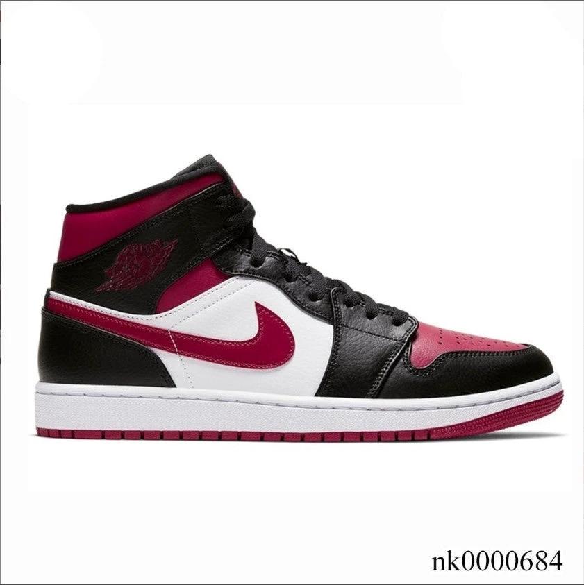 Air Jordan 1 Mid Bred Toe Shoes Sneakers by Air Jordan