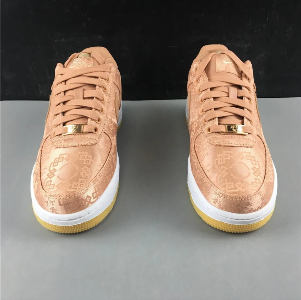 Air Jordan 1 Low Clot Rose Gold Silk Shoes Sneakers by Air Jordan