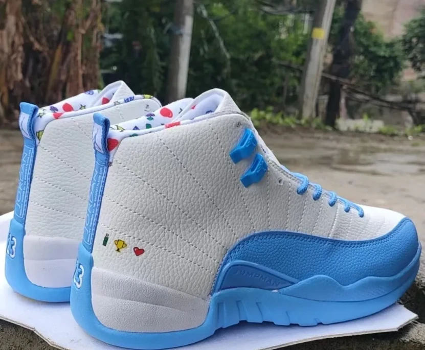Air Jordan 12 Emoji Shoes Sneakers by Air Jordan
