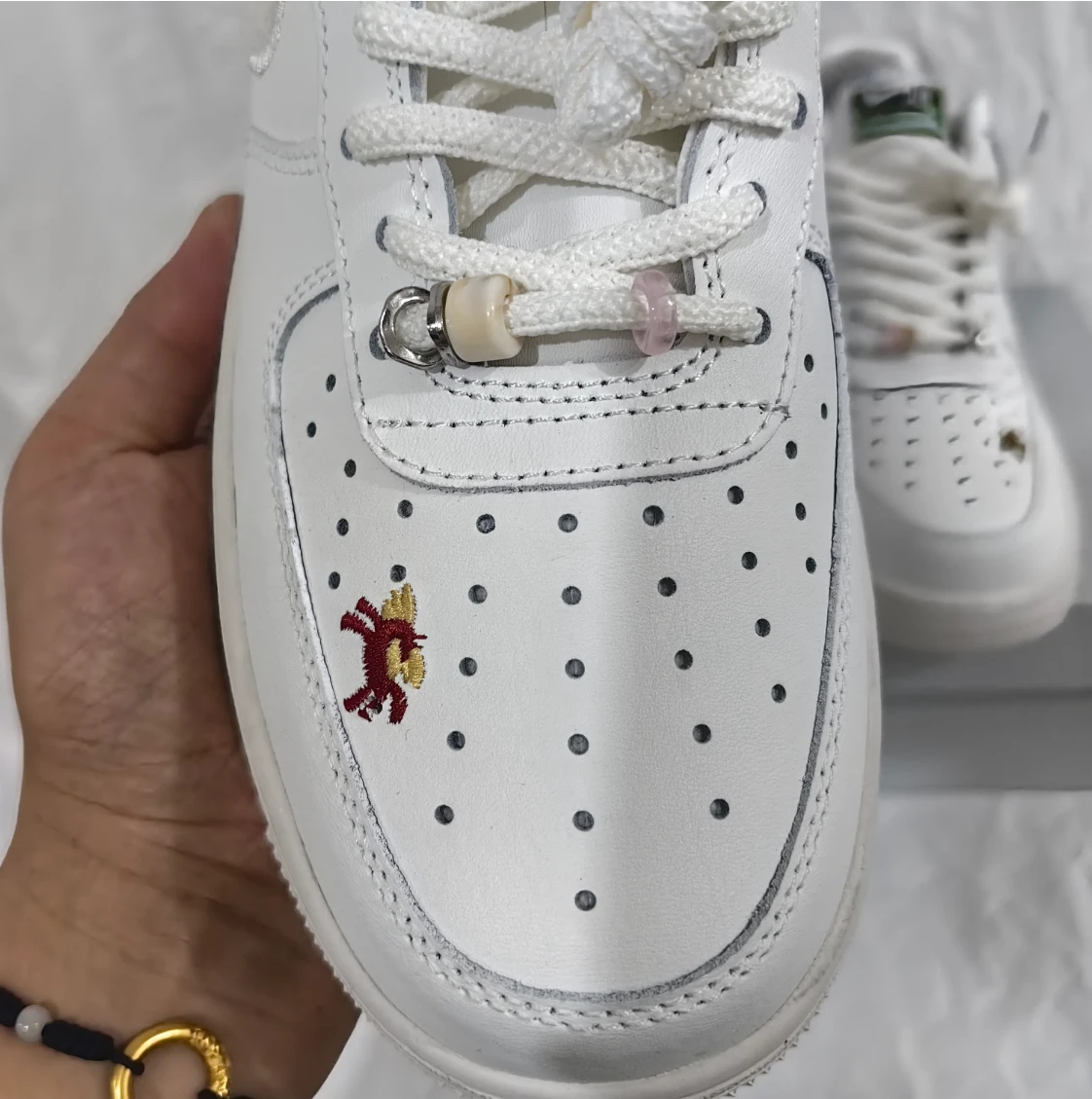 Air Force 1 Chenille Swoosh Year Of The Horse Shoes Sneaker by Air Jordan
