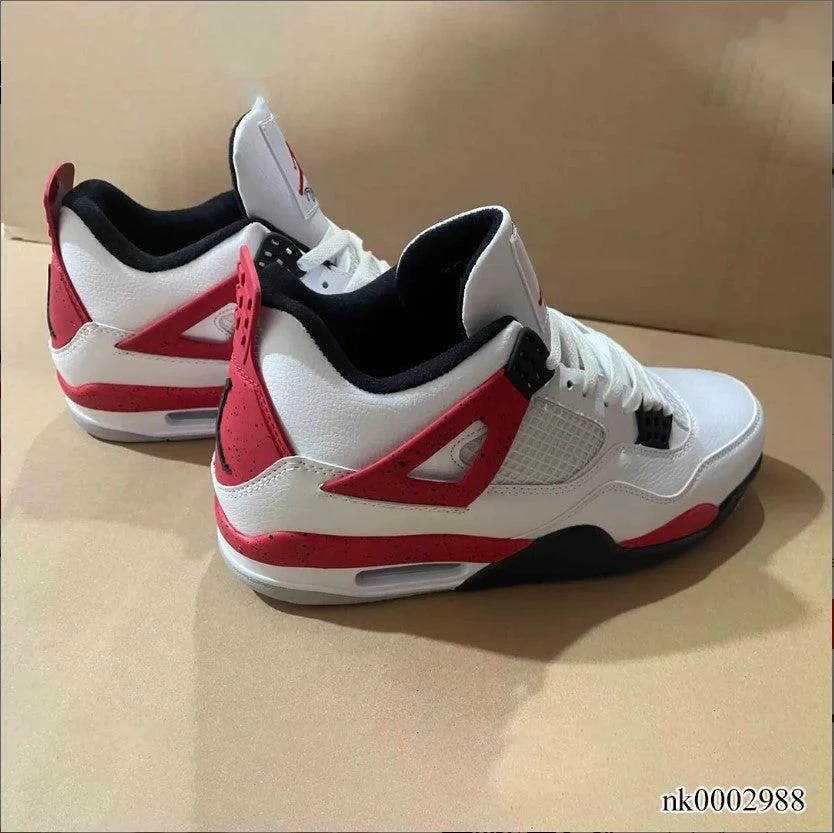 Air Jordan 4 Red Cement Shoes Sneakers by Air Jordan