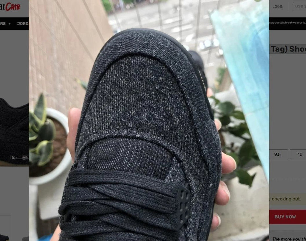 Air Jordan 4 Retro Levi’s Black (Levi’s Tag) Shoes Sneakers by Air Jordan