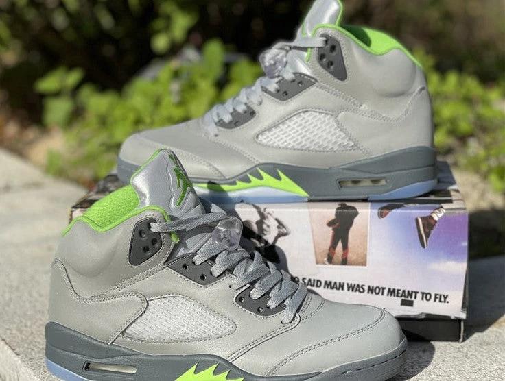 Air Jordan 5 Green Bean Shoes Sneakers by Air Jordan