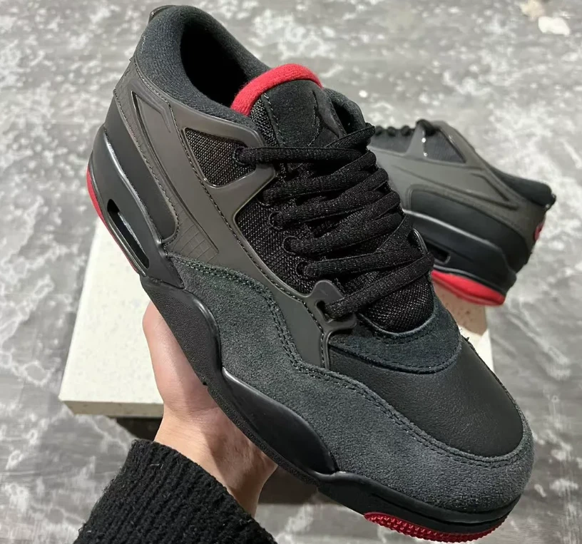 Air Jordan 4 RM Bred Shoes Sneakers by Air Jordan