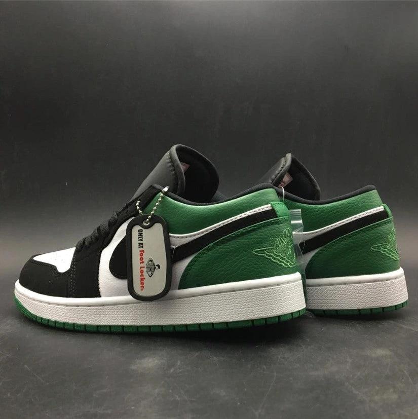 Air Jordan 1 Low White Black Mystic Green Shoes Sneakers by Air Jordan