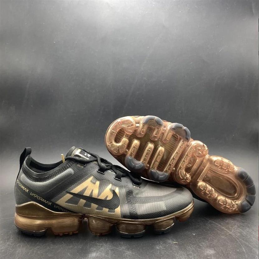 Air Jordan Vapor Max 2019 Black Metallic Gold Shoes Sneakers by Air Jordan