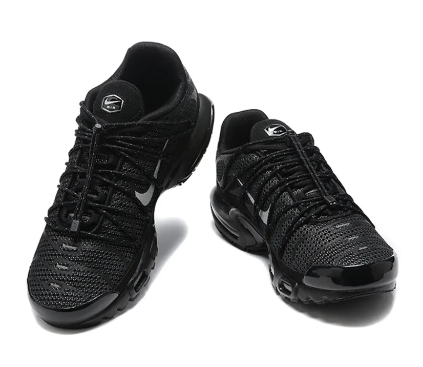 Air Max Plus Utility Black Metallic Silver Shoes Sneakers by Air Jordan