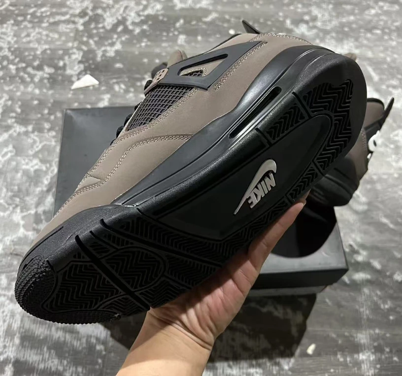 Air Jordan 4 Cave Stone Shoes Sneakers by Air Jordan