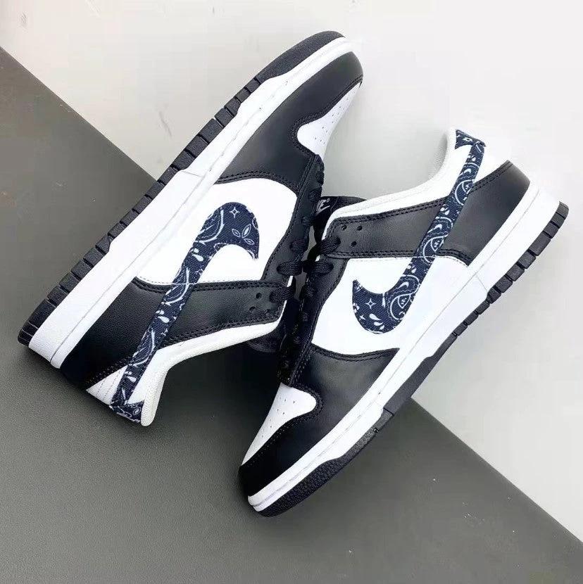 Dunk Low Black Paisley Shoes Sneakers by Air Jordan