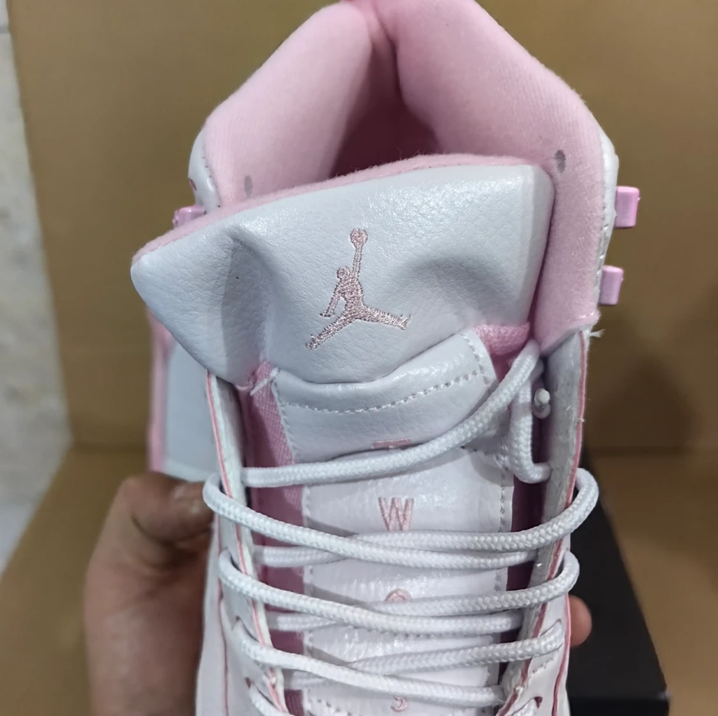 Air Jordan 12 White Pearl Pink Shoes Sneakers by Air Jordan