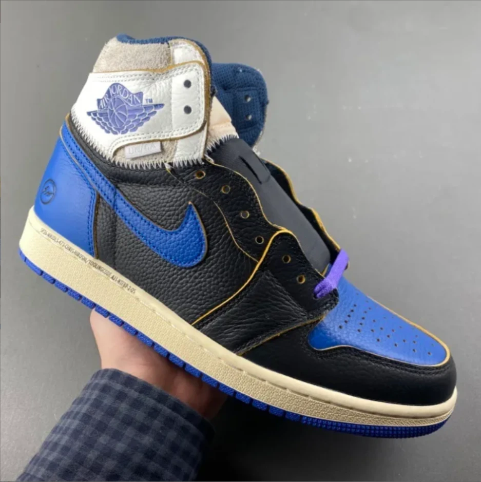 Fragment x Union LA x Air Jordan 1 High OG Sport Royal Shoes Sneakers by Air Jordan