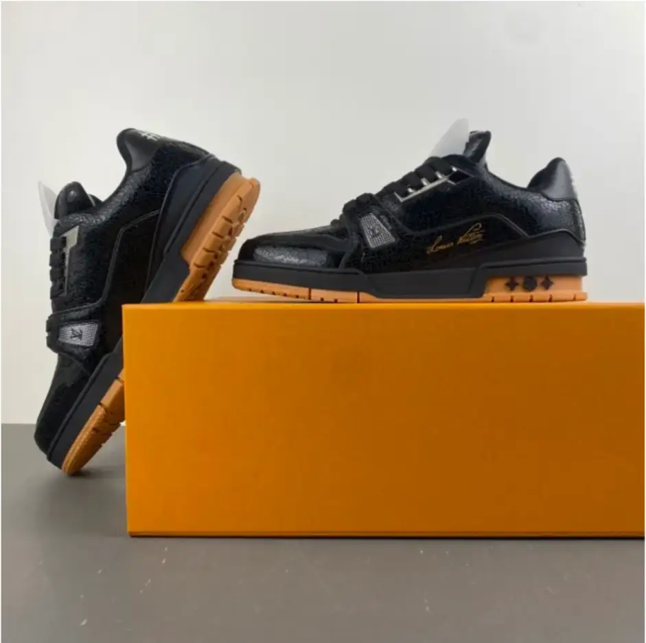 LV Trainer 54 Black Shoes Sneakers by Air Jordan