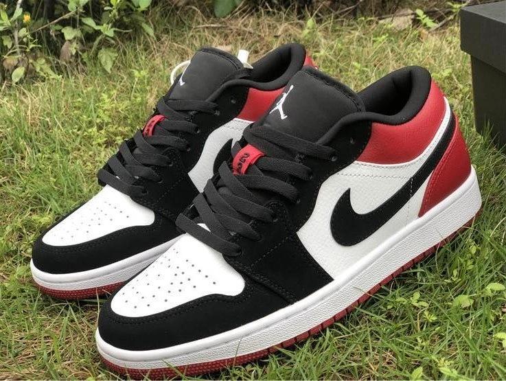 Air Jordan 1 Low Black Toe Shoes Sneakers by Air Jordan
