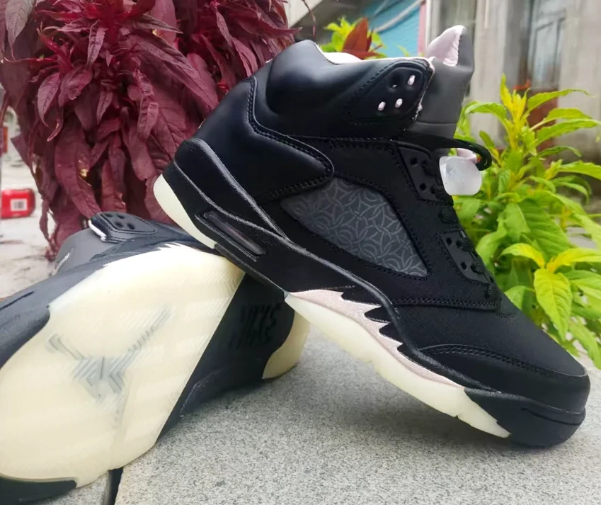 PSG x Air Jordan 5 Off-Noir Shoes Sneakers by Air Jordan