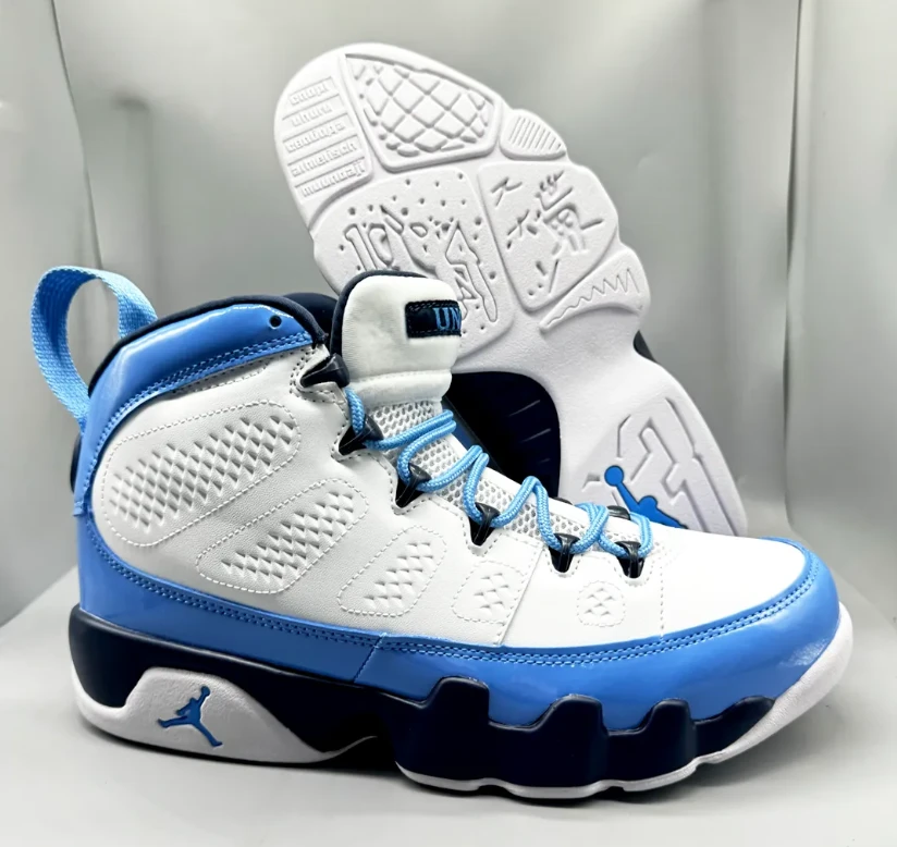 Air Jordan 9 UNC PE Shoes Sneakers by Air Jordan