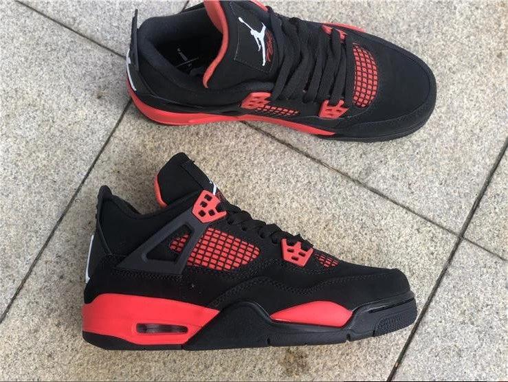 Air Jordan 4 Retro Red Thunder Shoes Sneakers by Air Jordan