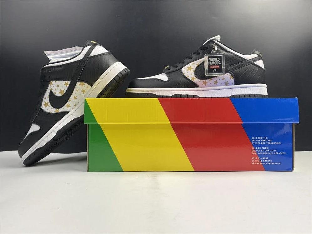 SB Dunk Low Stars Black x Supreme Shoes by Air Jordan