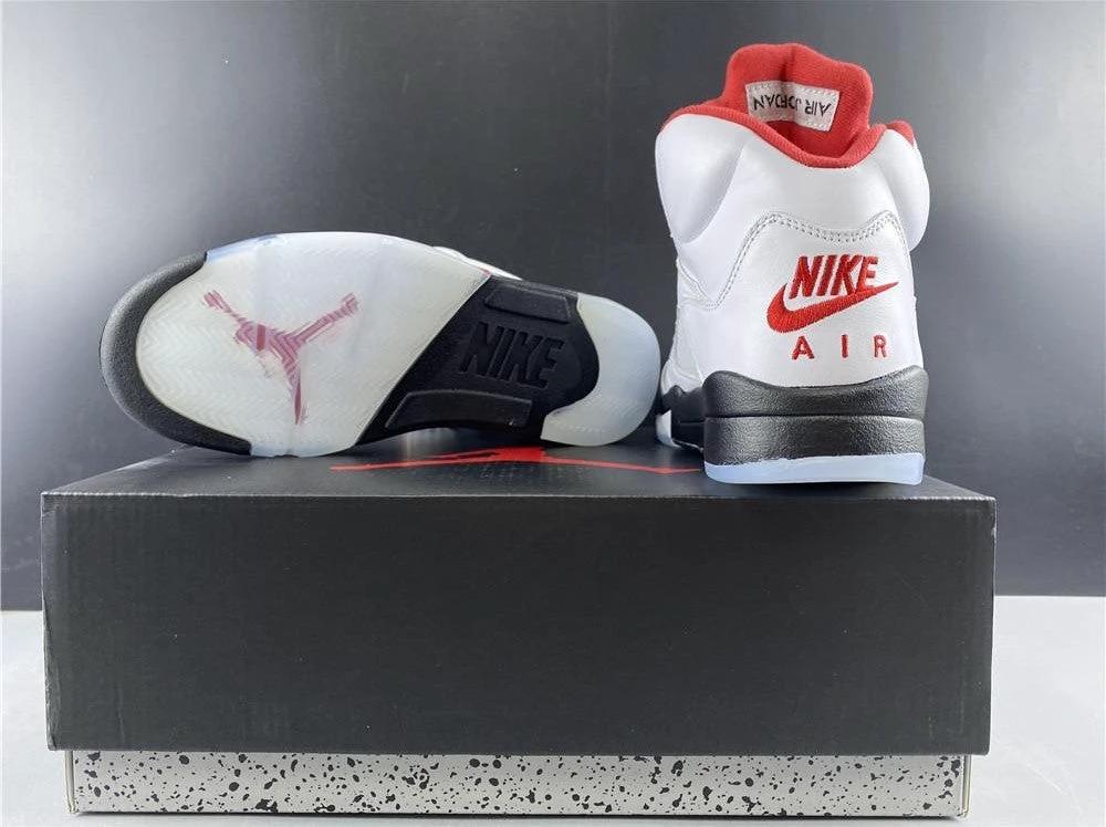 Air Jordan 5 Fire Red Silver Tongue (2020) Shoes Sneakers by Air Jordan