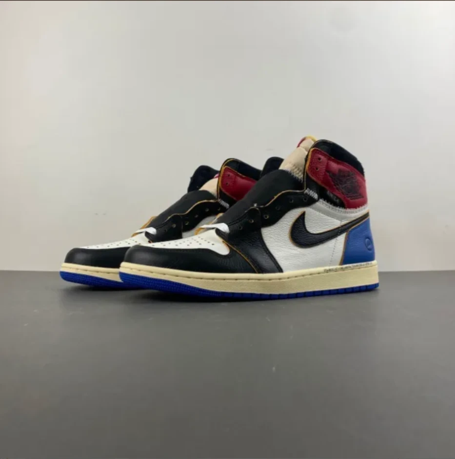 Fragment x Union LA x Air Jordan 1 High OG Varsity Red Shoes Sneakers by Air Jordan