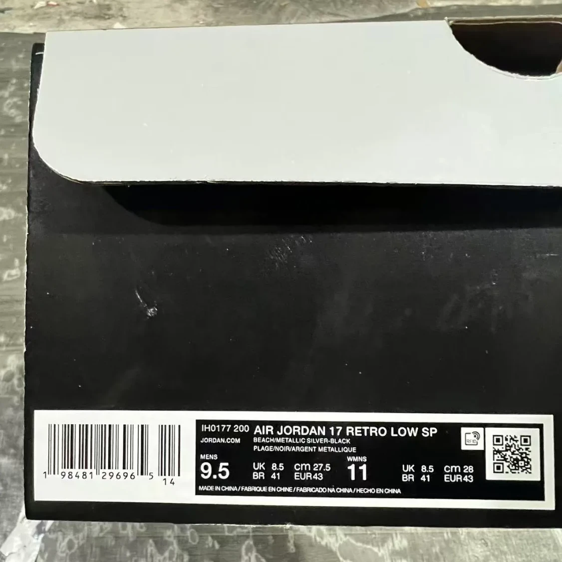 Infinite Archives x Air Jordan 17 Low Beach Shoes Sneakers by Air Jordan