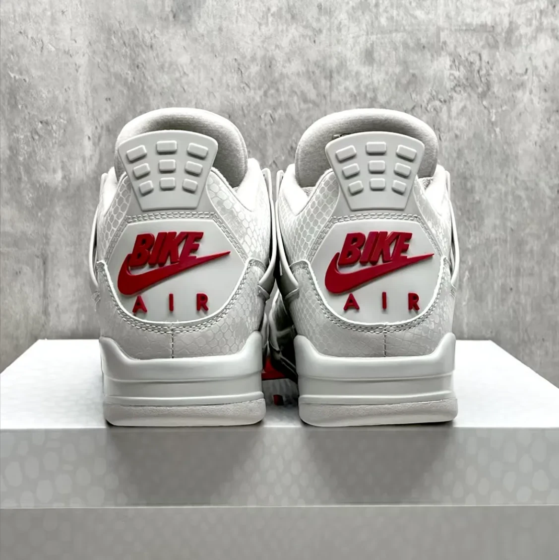Nigel Sylvester x Air Jordan 4 White Grey Mamba Shoes Sneakers by Air Jordan