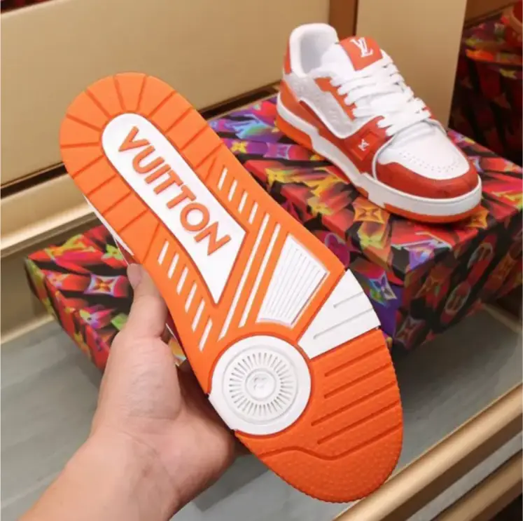 LV Trainer 54 ‘Orange Monogram’ Shoes Sneakers by Air Jordan