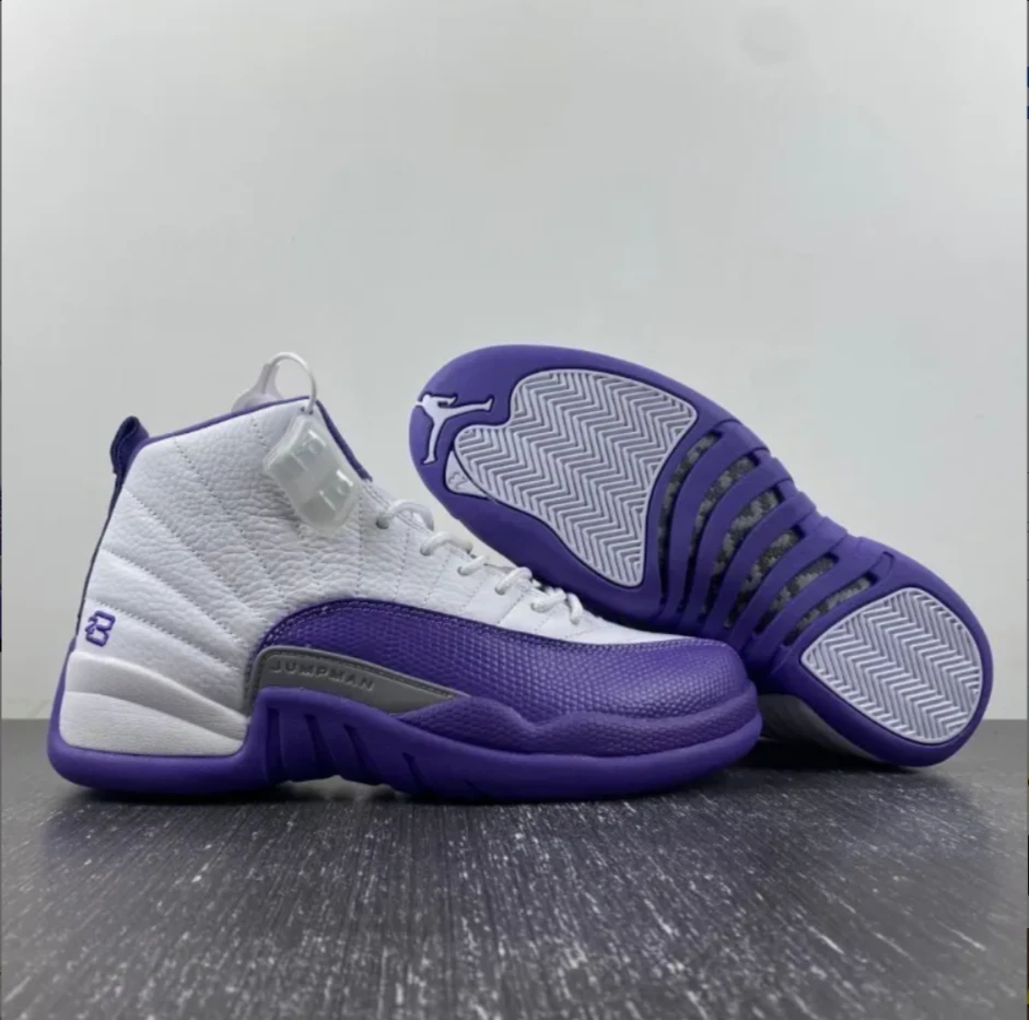 Air Jordan 12 White Field Purple Shoes Sneakers by Air Jordan