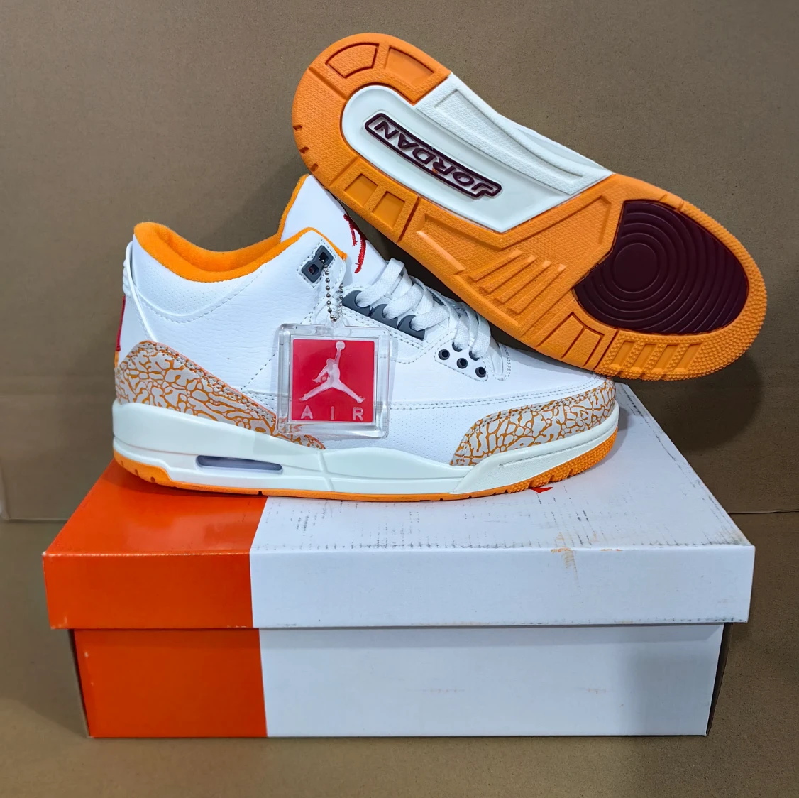 Air Jordan 3 Orange Citrus Shoes Sneakers by Air Jordan