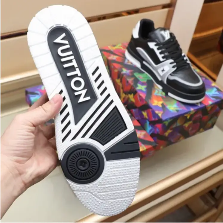 LV Trainer 54 Negro Gris Blanco Shoes Sneakers by Air Jordan