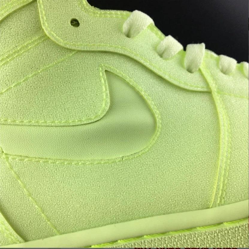 Air Jordan 1 Retro High Barely Volt Shoes Sneakers by Air Jordan