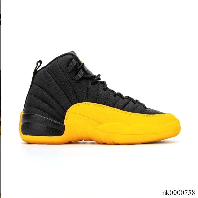 Air Jordan 12 Retro Black University Gold Shoes Sneakers by Air Jordan