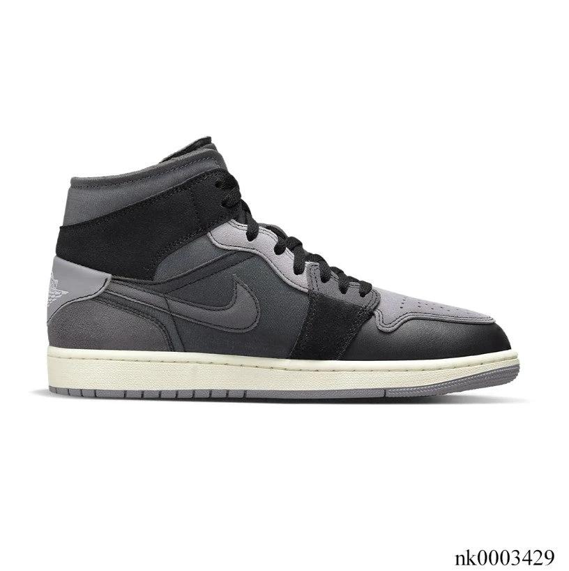 Air Jordan 1 Mid Craft Inside Out Black Shoes Sneakers by Air Jordan
