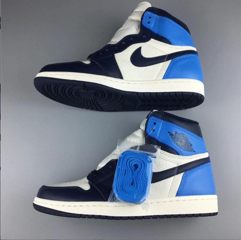 Air Jordan 1 Retro High Obsidian UNC Shoes Sneakers by Air Jordan
